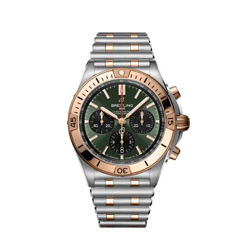 Chronomat B01 42 Stainless Steel / Red Gold / Green / Korea