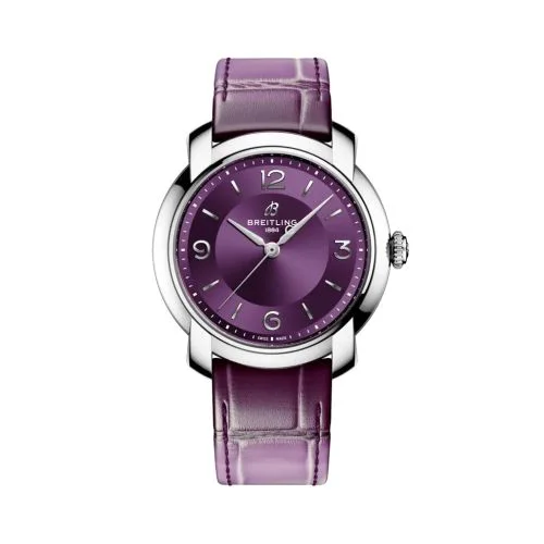 Lady Premier 36 Automatic Stainless Steel / Aubergine