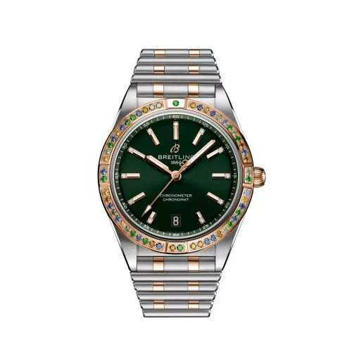 Chronomat Automatic 36 Stainless Steel - Red Gold / Green / South Sea / Bracelet