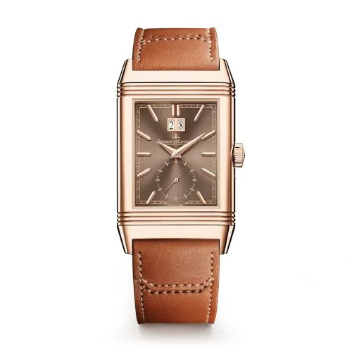 Reverso Tribute Geographic Pink Gold / Chocolate / Fagliano
