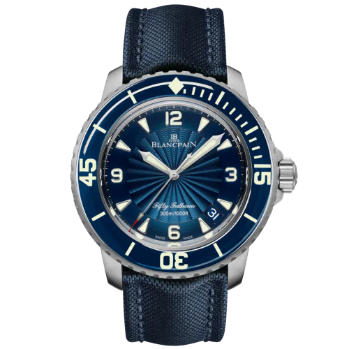 Fifty Fathoms Automatique Stainless Steel / Blue / Blue Canvas