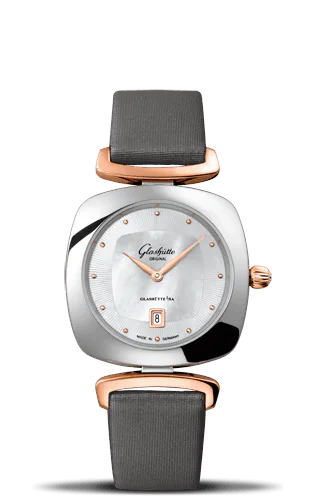 Pavonina Date Stainless Steel / Red Gold / MOP