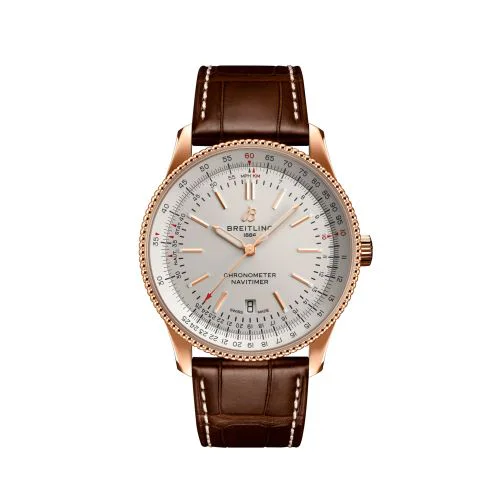 Navitimer Automatic 41 Automatic Red Gold / Silver / Croco / Pin