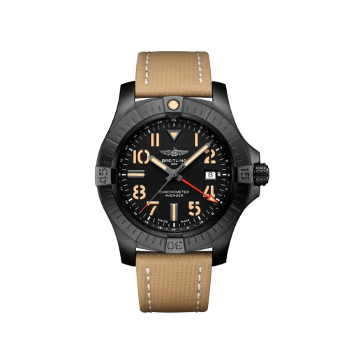 Avenger Automatic GMT 45 Night Mission / Black / Military / Pin