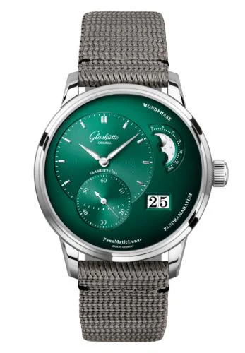 PanoMatic Lunar Stainless Steel / Green / Synthetic