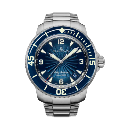 Fifty Fathoms Automatique Stainless Steel / Blue / Bracelet