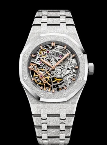 Royal Oak 37 Double Balance Wheel Openworked Frosted White Gold