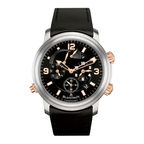 Léman Réveil GMT Titanium / Red Gold / Black / Rubber