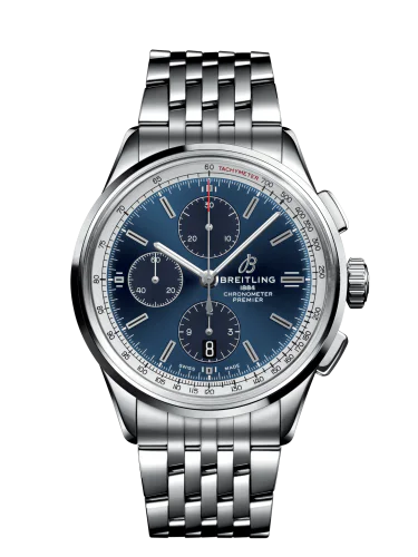 Premier Chronograph 42 Stainless Steel / Blue / Bracelet