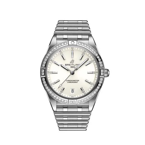 Chronomat Automatic 36 Stainless Steel - Diamond / White / Rouleaux