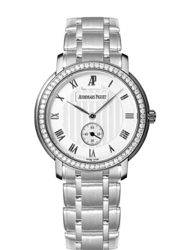 Jules Audemars Small Seconds White Gold / Diamond / Silver / Bracelet