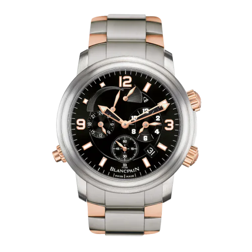 Léman Réveil GMT Titanium / Red Gold / Black / Bracelet