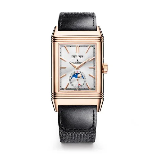 Reverso Tribute Duoface Calendar Pink Gold / Silver