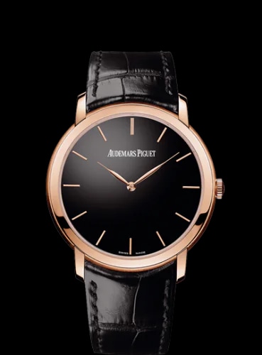 Jules Audemars 15180 Extra-Thin Pink Gold / Black