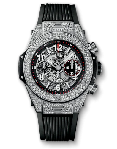 Big Bang Unico 45 Titanium / Pavé / Black