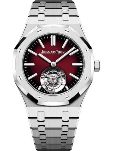 Royal Oak Self-Winding Flying Tourbillon Stainless Steel / Burgundy