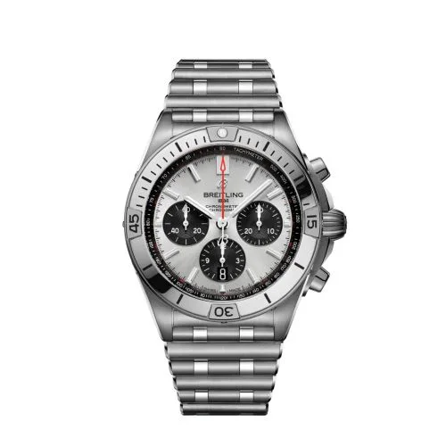 Chronomat B01 42 Stainless Steel / Silver / Rouleaux