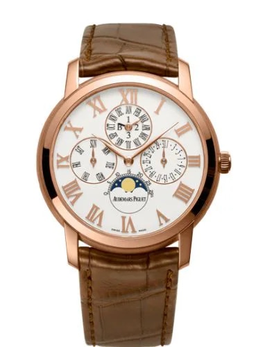 Jules Audemars Dragon Perpetual Calendar Pink Gold / White
