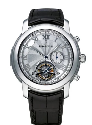 Jules Audemars Minute Repeater Tourbillon Chronograph Platinum / Silver