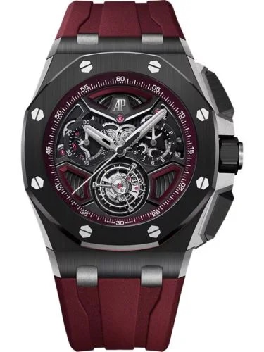 Royal Oak Offshore Flying Tourbillon Chronograph Ceramic - Titanium / Burgundy