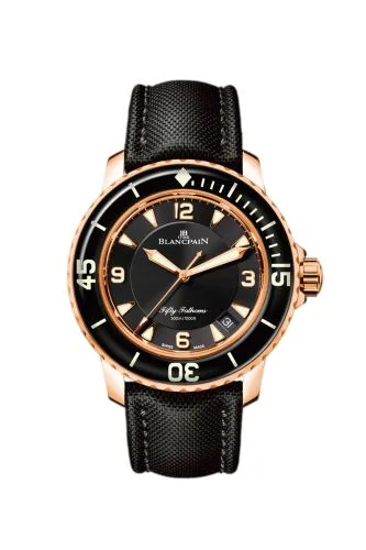 Fifty Fathoms Automatique Red Gold / Black / Sailcloth