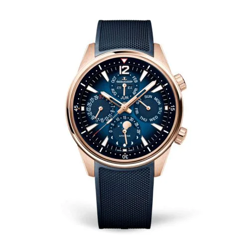 Polaris Perpetual Calendar Pink Gold / Blue / Two Straps