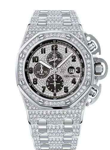 Royal Oak OffShore 26215 T3 White Gold / Diamond / Bracelet