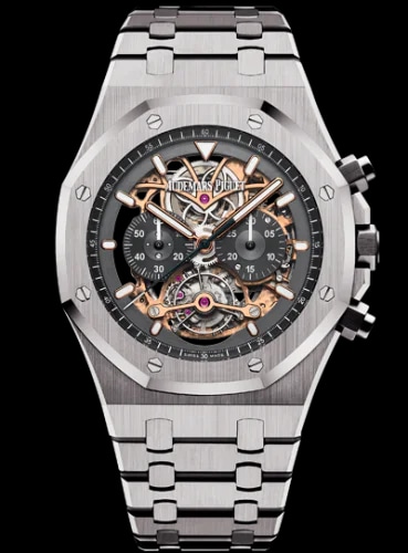 Royal Oak 26347 Tourbillon Chronograph Openworked Titanium
