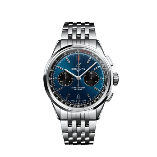 Premier B01 Chronograph 42 Stainless Steel / Blue / Bracelet