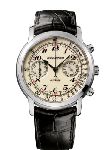 Jules Audemars 26100 Chronograph White Gold / Creme Vintage