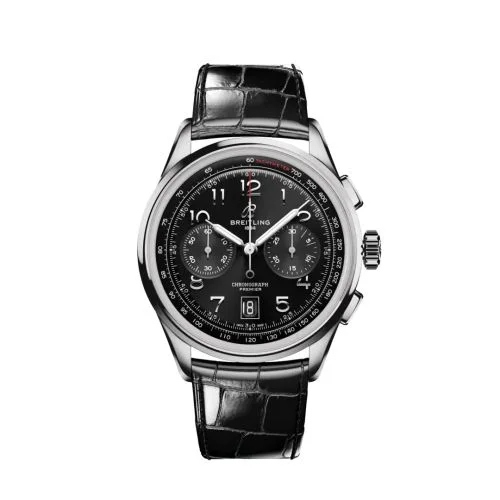 Premier B01 Chronograph 42 Stainless Steel / Black / Alligator