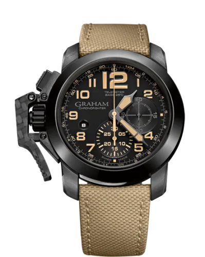 Chronofighter Oversize Black Sahara