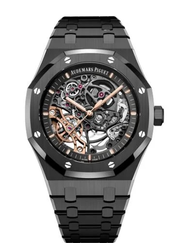 Royal Oak 41 Double Balance Wheel Openworked Black Ceramic