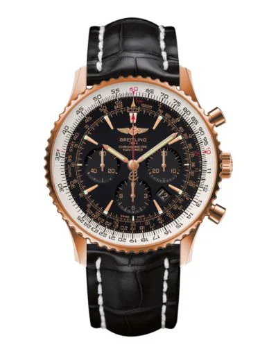 Navitimer 01 46 Red Gold / Black / Croco / Pin