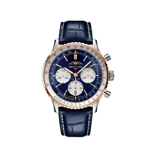 Navitimer B01 Chronograph 43 Stainless Steel - Red Gold / Aeromexico