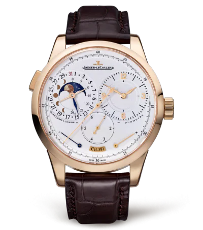 Duomètre Quantième Lunaire Pink Gold / Silver / Alligator