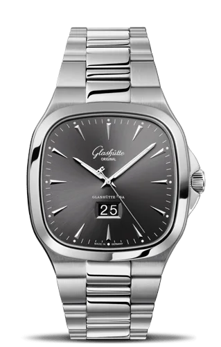 Seventies Panorama Date Ruthenium Bracelet