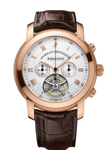 Jules Audemars Tourbillon Chronograph Pink Gold / Silver