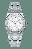 Royal Oak 15000 Date Stainless Steel / White