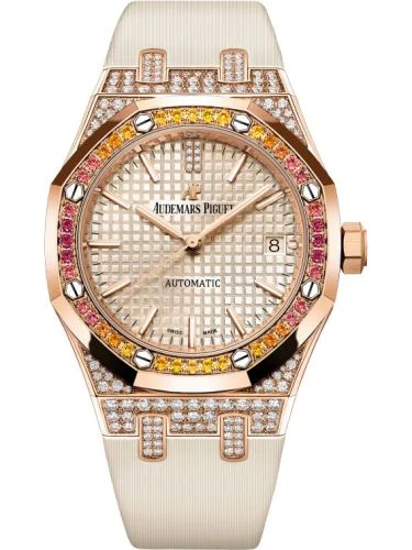 Royal Oak Selfwinding 37 Pink Gold / Sapphire / Beige