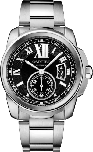 Calibre de Cartier 42 Stainless Steel / Black / Bracelet