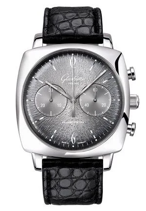 Sixties Square Chronograph Stainless Steel / Rock