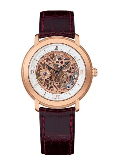 Jules Audemars Skeleton Hand-Wound Pink Gold / Silver