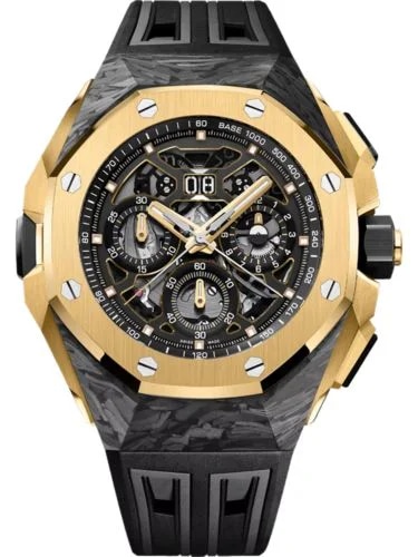 Royal Oak Concept Split Second Chronograh GMT Large Date CFT Carbon - Yellow Gold / Skeleton