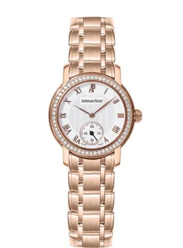 Jules Audemars Small Seconds Pink Gold / Diamond / Silver / Bracelet