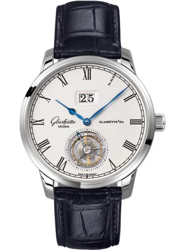 Senator Tourbillon Edition Alfred Helwig White Gold / Silver / Alligator / Pin