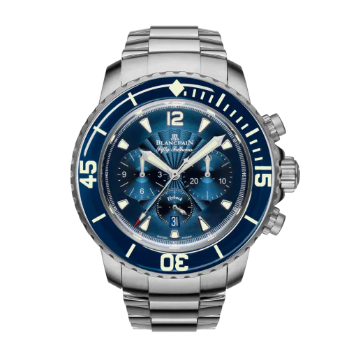 Fifty Fathoms Chronographe Flyback Stainless Steel / Bue / Bracelet