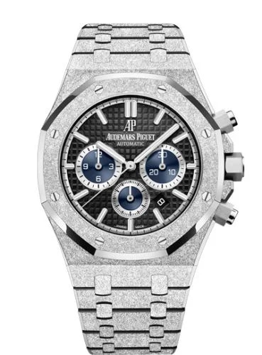 Royal Oak 41 Chronograph Frosted White Gold / Black