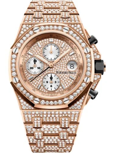 Royal Oak Offshore Pink Gold - Diamond / Diamond / Bracelet