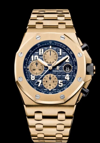 Royal Oak Offshore 26470 Yellow Gold / Blue
